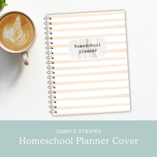 Simple Stripes Homeschool Planner Cover