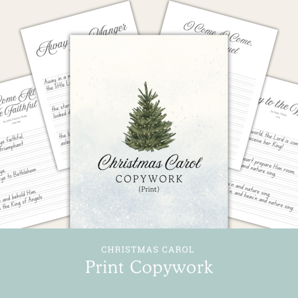 Christmas Carol Print Copywork
