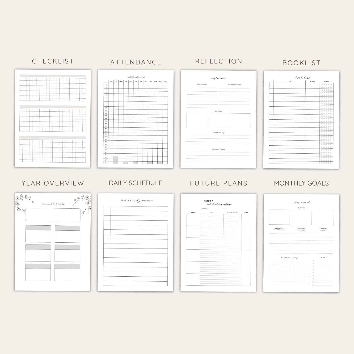 Undated Homeschool Planner - Image 3