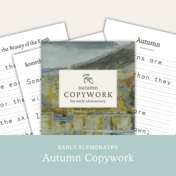 Autumn Copywork for Early Elementary